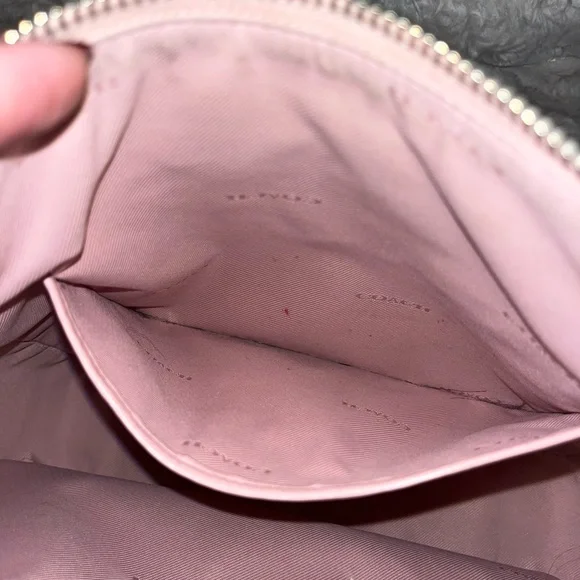 Coach Women's Ellie File Top Zip Crossbody Bag in Pebbled Leather (Lilac) - Picture 8 of 8